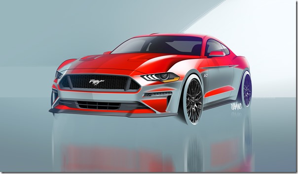 2018 Ford Mustang design sketch
